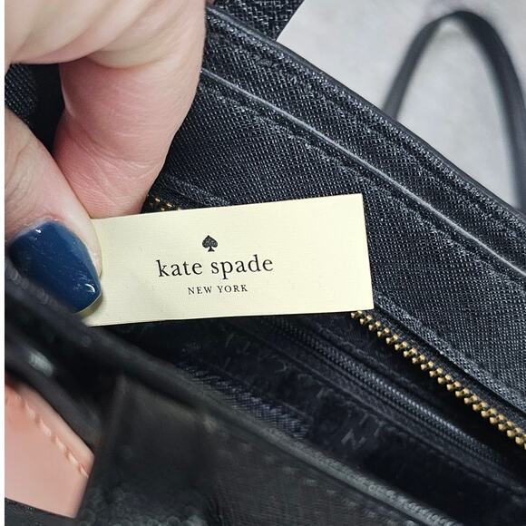 Kate Spade Cat's Meow Large Lottie Leather Purse HandBag /Crossbody - Picture 7 of 10